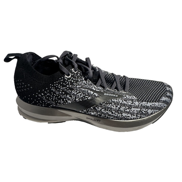 Brooks Levitate 5 Men’s 11.5 B Black Gray Knit Running Shoes DNA AMP v2 Energize - Picture 2 of 8